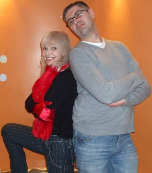 Also in 2009, I had the pleasure of meeting Katy Manning again. When I asked for a back to back photo she jumped onto a chair to stand next to me to add some height! Amazing!