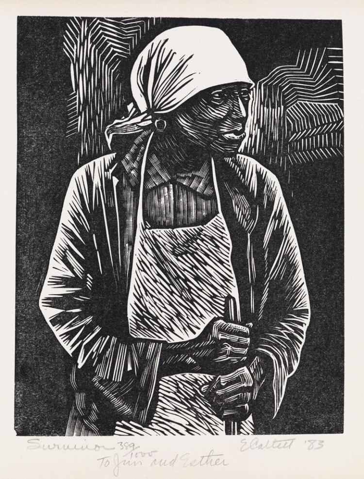 Some links:  https://www.nytimes.com/2012/04/04/arts/design/elizabeth-catlett-sculptor-with-eye-on-social-issues-dies-at-96.html https://whitney.org/artists/4456&nbsp;  https://en.m.wikipedia.org/wiki/Elizabeth_Catlett