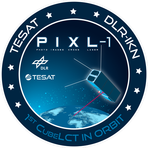 TesatSpacecom's tweet photo. As some guessed, the protagonist of our latest news is our 1st own 🛰️ we'll sent into space with our partner @DLR_de IKN: #PIXL is Photo Images✖️Laser and carries our #CubeLCT on its 1st flight. If you want one of our rare mission patches leave us a pm https://t.co/H5xdB5RvRP https://t.co/gojmzTDqOP