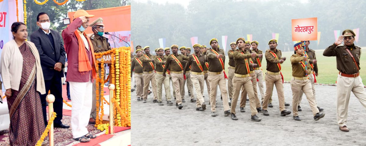 dgprdup's tweet photo. दिनांक 11 दिसम्बर, 2020 को पीआरडी स्थापना दिवस समारोह पर पी.आर.डी. जवानों द्वारा रैतिक परेड की गई, जिसका मान-प्रणाम डा0 विभ्राट चन्द कौशिक, मा0 उपाध्यक्ष, राज्य युवा कल्याण परिषद, उत्तर प्रदेश द्वारा स्वीकार किया गया।
#prd #prdup #cmup #csup @CMOfficeUP @UPGovt @upendratiwari_ https://t.co/CiI7zZhRr2