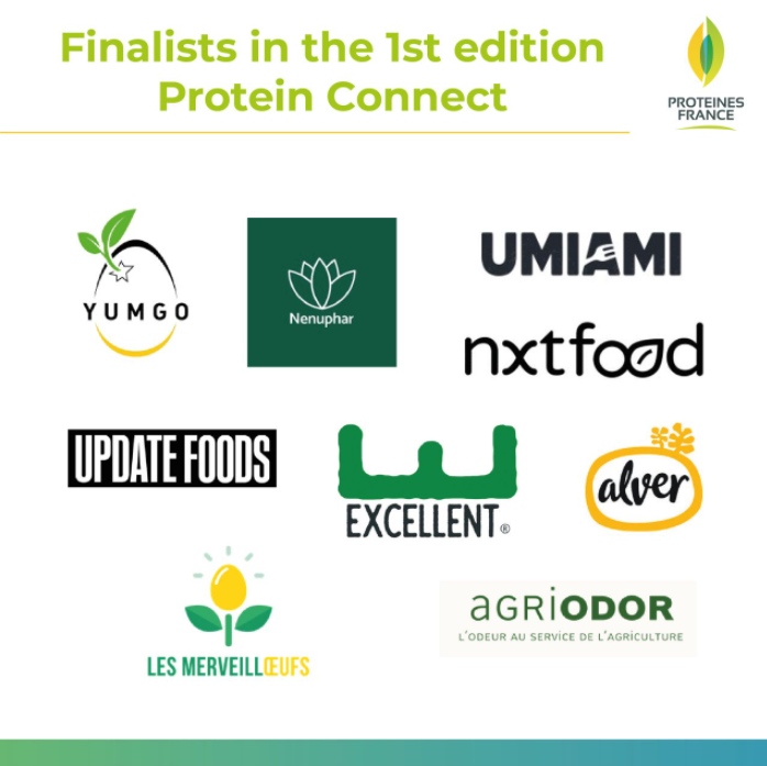 📢 <a href="/ProteinesFrance/">ProtéinesFrance</a> is pleased to announce the finalists of our Protein Connect!
We would like to thank you all participants. 👏
Stay tuned to know the name of our labeled #startups end of January.
#proteins #PlantBasedProteins #PlantBasedFoods #AlternativeProteins