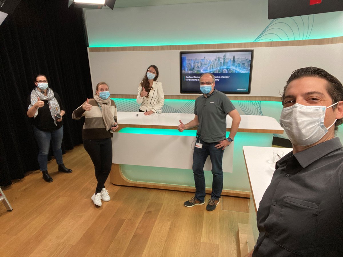 Personally I can be very productive from home, but working together with a great team face to face trumps home office hands down! Great to mix it up with a live broadcast with Alina &amp; the awesome broadcast team. 
#buildingsoftomorrow #smartbuildings #cybersecurity