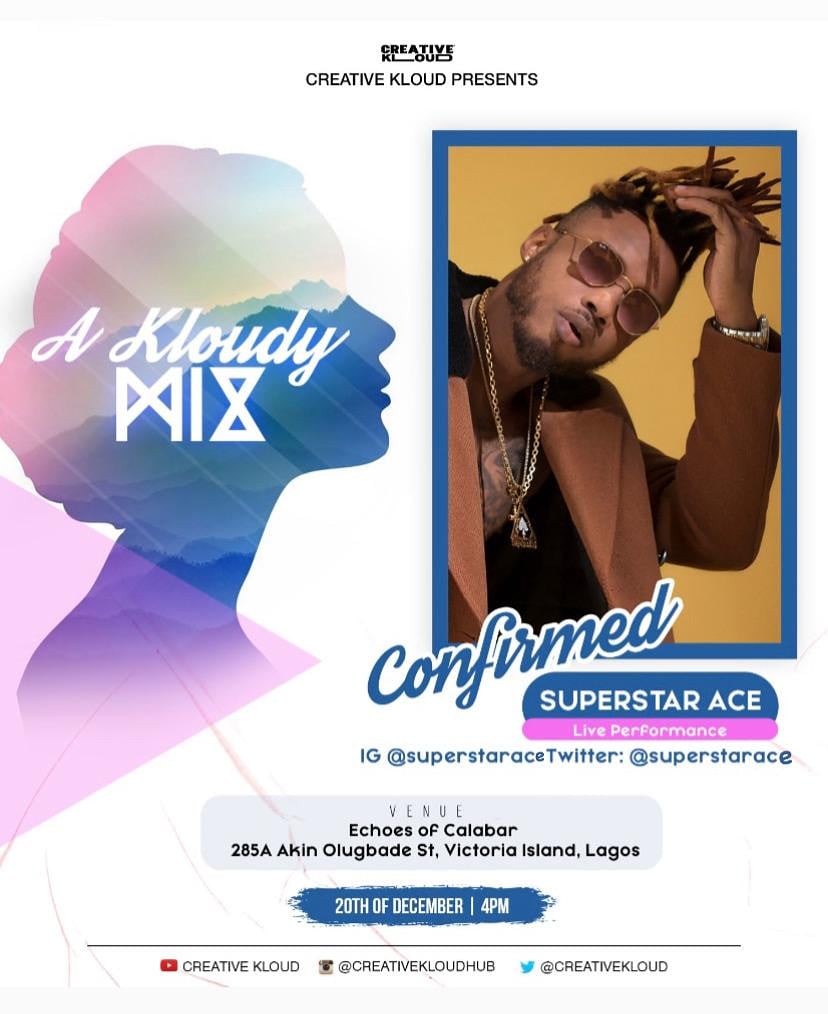 creativekloud's tweet photo. Take 14🎬!!
::
Stay creative to get the ace of a superstar!!
::
SUPERSTAR ACE is coming with 🎶 and vibes...
#akloudymix
Cc: @SuperstarAce
#ck #ckkloudymix #akloudydecember #akloudymix #decembershow #december #new https://t.co/H7MnnN7hlM