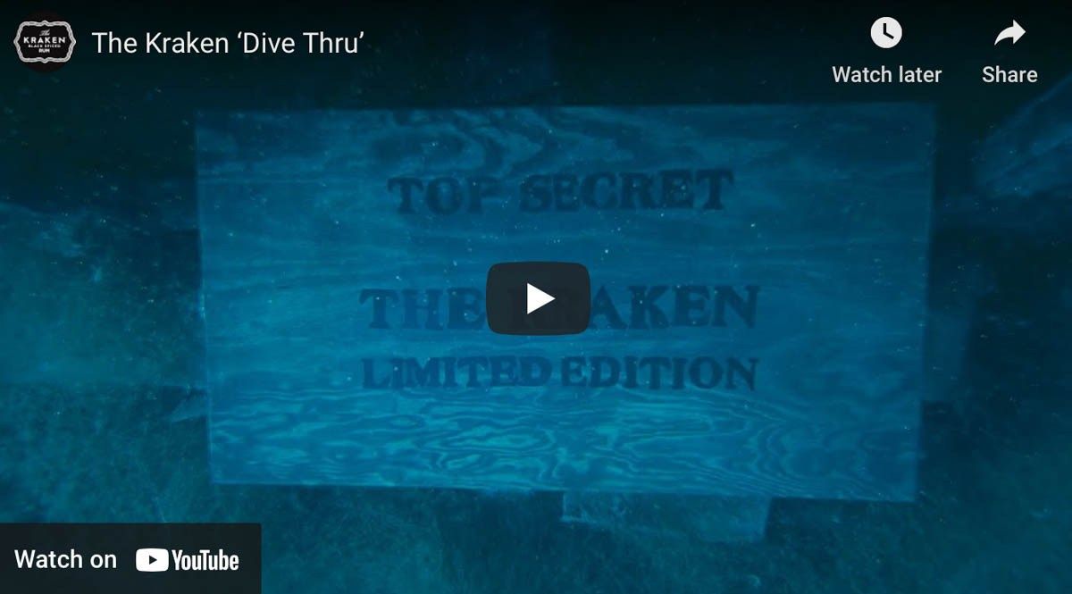 Video: The #Kraken ‘Dive Thru’ with @KrakenRum, @NDAC_co_uk & @projectaware - Watch at: bit.ly/3oWvzKV