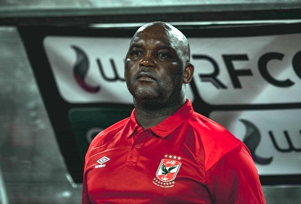 KickOffMagazine's tweet photo. Al Ahly head coach Pitso Mosimane has tested positive for Covid-19, the club have confirmed.

Full story ➡️ https://t.co/JHa97fzvBW https://t.co/bWkQbag5aQ