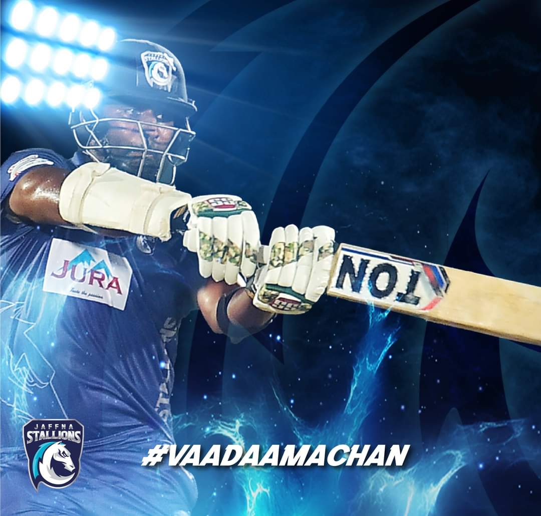 mushi36's tweet photo. #JaffnaStallions All the best boys.... @LPLT20 #LPLT20 #GrandFinal #GGvsJS #Vaadamachan https://t.co/J9KoBHJdaC