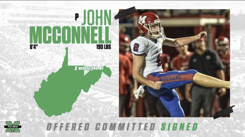 JohnMcConnell40's tweet photo. Signed ✅ #21AMPEDE @HerdFB https://t.co/jFO72RMO7Y
