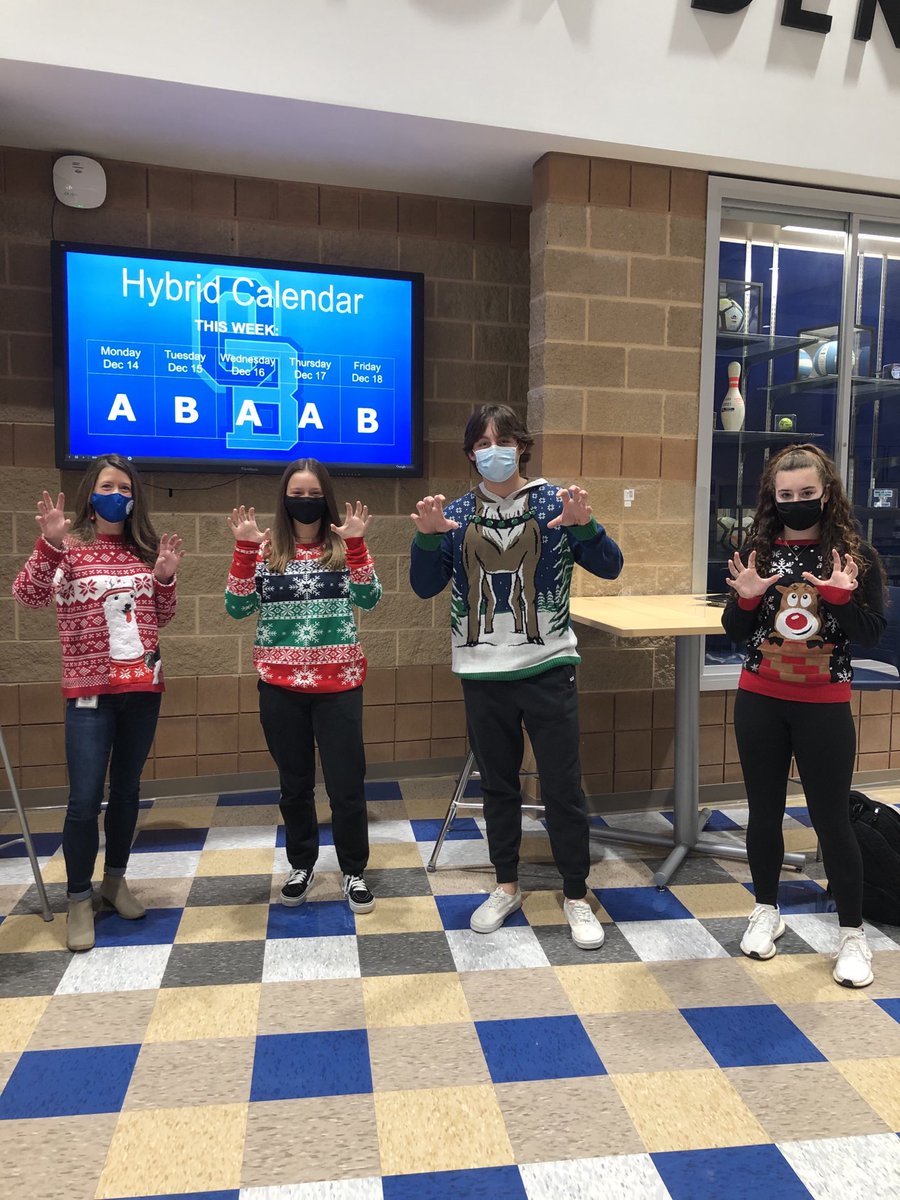 JenLewisOBHS's tweet photo. Holiday Sweater Day! https://t.co/zFcByBY46X