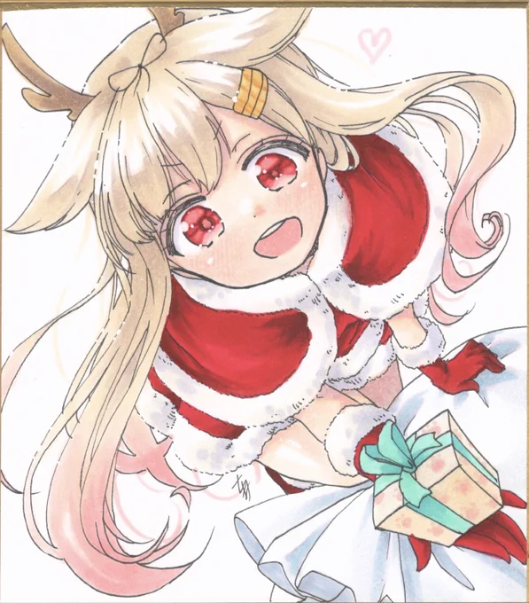 『メリメリメリークリスマスっぽ〜い♡』

 #艦これ版真剣お絵描き60分一本勝負_20201216
 #艦これ版深夜の真剣お絵描き60分一本勝負 
#夕立 #クリスマス  #コピック 