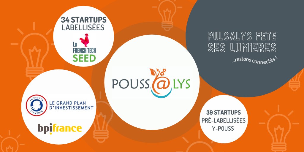 Pulsalys's tweet photo. 💡 #PFSL 💡 Fiers d'être acteur de @poussatlys qui booste la croissance des startups #DeepTech #HighTech du territoire. Des résultats en 2 ans qui font du consortium le 1er apporteur #FrenchTechSeed en 🇫🇷 renforcés par le succès à l’appel à projets SIA ➡️ https://t.co/XDMNCnwcvY https://t.co/kckR8ghVR2