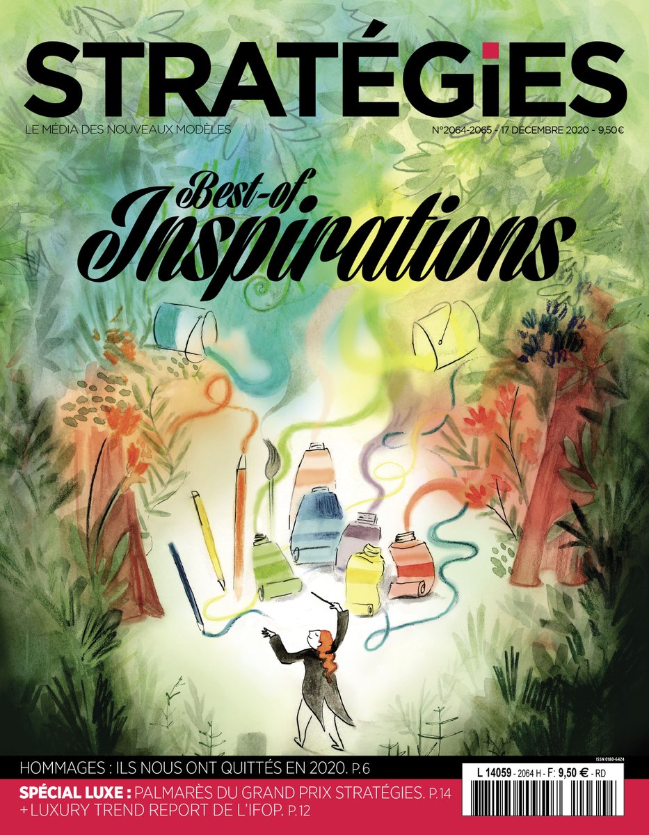 Strategies's tweet photo. Et si on ne gardait que le meilleur de 2020 ? Stratégies vous propose cette semaine un numéro 100% inspirations.

💛 Commandez le numéro : https://t.co/wBOMzubkWK https://t.co/BHHdry7f17