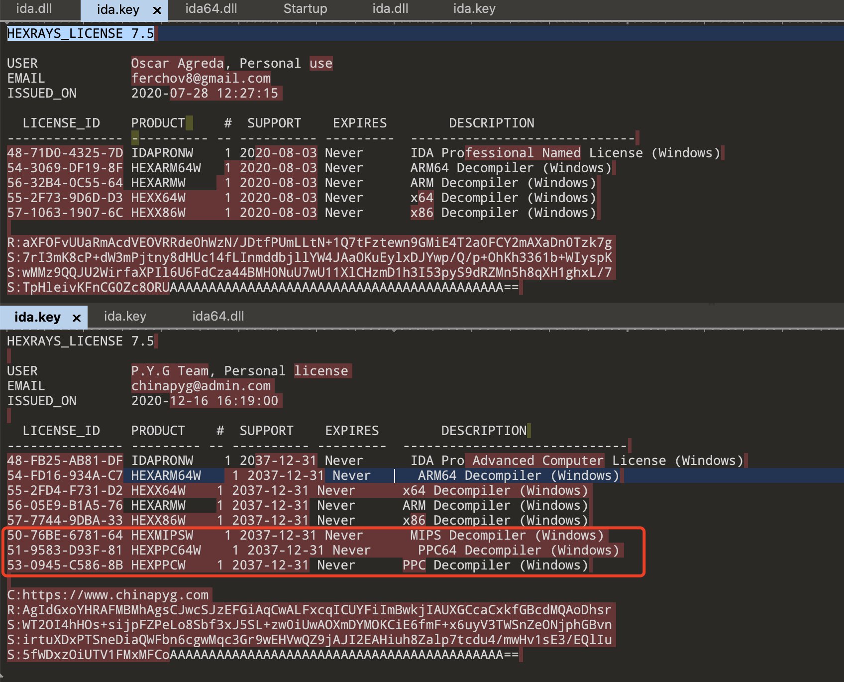 Jas502n on X: IDA PRO 7.5 KEYGEN  https