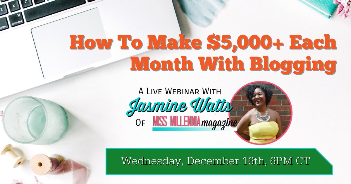 MissMillMag's tweet image. Do you have a blog but are struggling to make money with it? Join me in today&apos;s FREE webinar where I show you how! missmillmag.com/webinar-organi…

#missmillmag #blogmoney #makemoneyblogging #blogwebinar #freewebinar #bloggoals