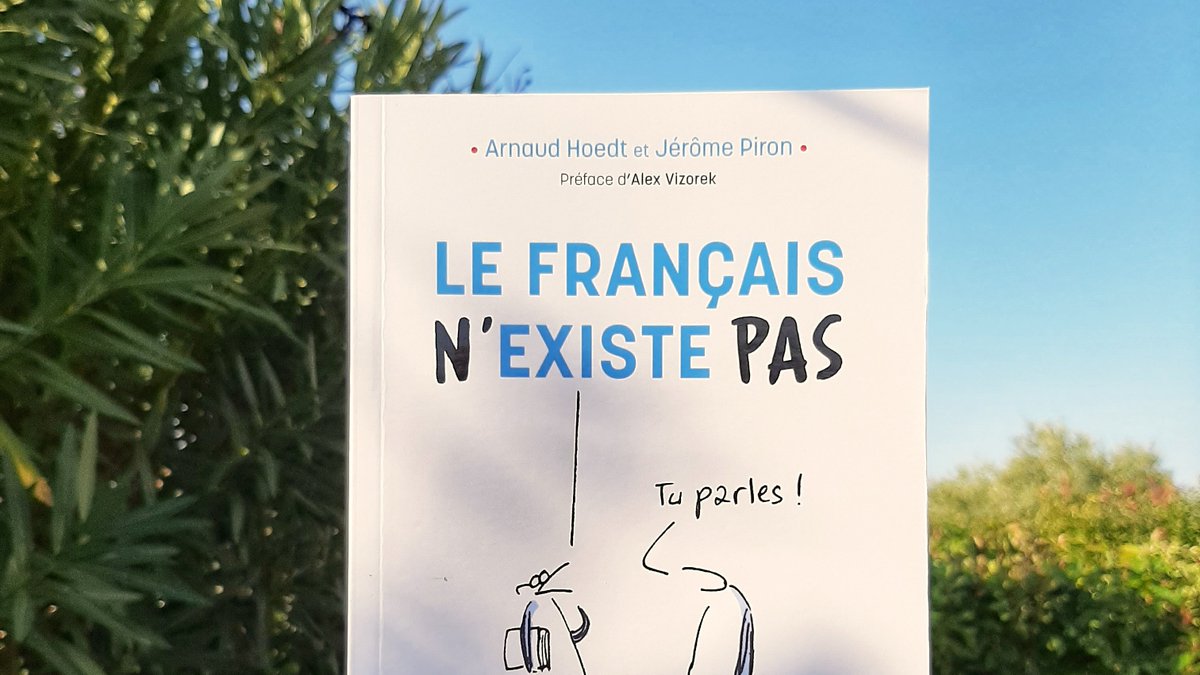 Comment porter un nouveau regard sur la grammaire et l’orthographe ? <a href="/ArnaudHoedt/">Arnaud Hoedt</a> et Jérôme Piron dynamitent idées reçues sur « le bon usage » du français dans « Le français n’existe pas », et ça fait du bien ! #ProfDoc