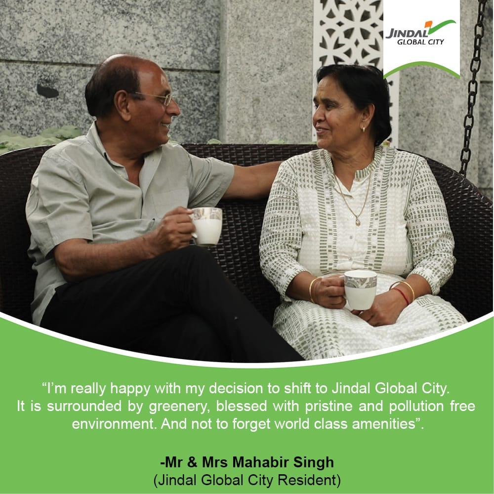 RealtyJindal's tweet photo. Let's hear what "Mr and Mrs Mahabir singh" experienced in Jindal global city
#jindalrealty #jindalglobalcity #realestate #realtor #realestateagent  #property #forsale #investment #househunting #dreamhome  #newhome #interiordesign #luxuryrealestate #house #homesweethome https://t.co/voN0sr3DVs