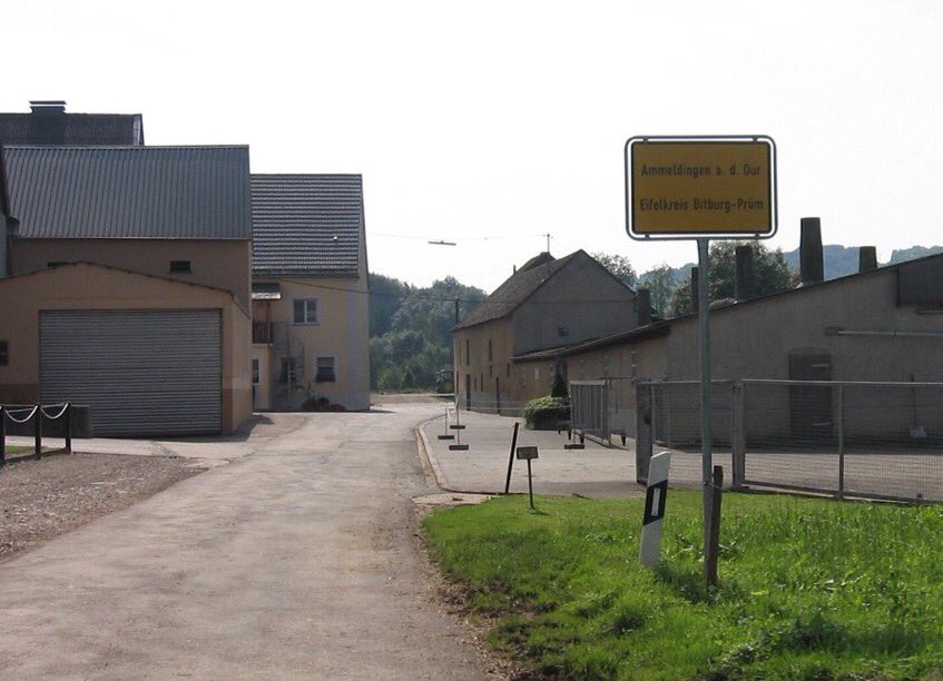 The bridges & crossings were varied (see map), with Ammeldingen crossed by 916VGR after Div/Korps Pioniere stripped the village of doors/material to fix to carts wheeled into the swollen Our**An increase of <1m to 2.5m in depth.Pic 4 Hoesdorf plateau on the right. 6)
