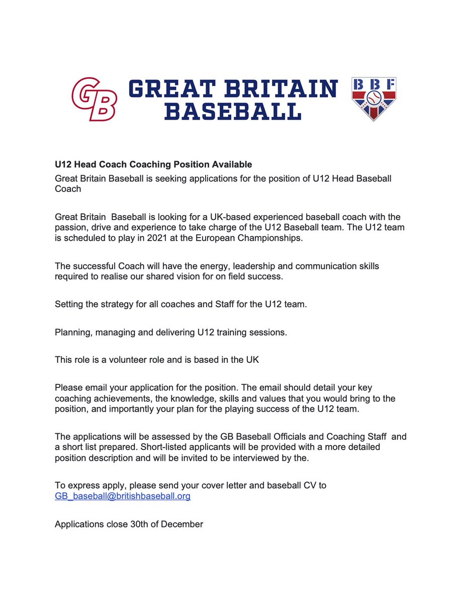 Great Britain Baseball tweet media
