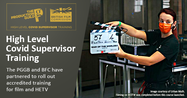 ProductionGuild's tweet photo. Apply by 5pm tomorrow for the first intake of our High Level Covid Supervisor Training, in partnership with @filminuk_BFC . Visit our site for info on further intakes https://t.co/qC3yAczrDb 🎬😷
#COVID19 #safeonset #testing #insurance #production https://t.co/qUOm711Zdy