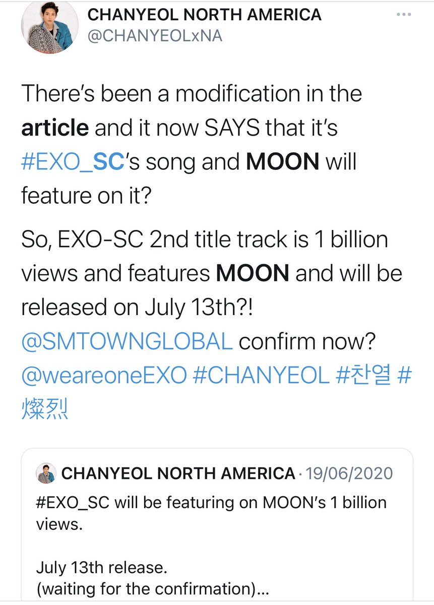 moving on to 1billion views, EXO SC’s 1st full length studio album which was tragically from the very start was messed up, the article regarding their song was somehow leaked and there was a whole fiasco until sm re-released a clear statement regarding the release