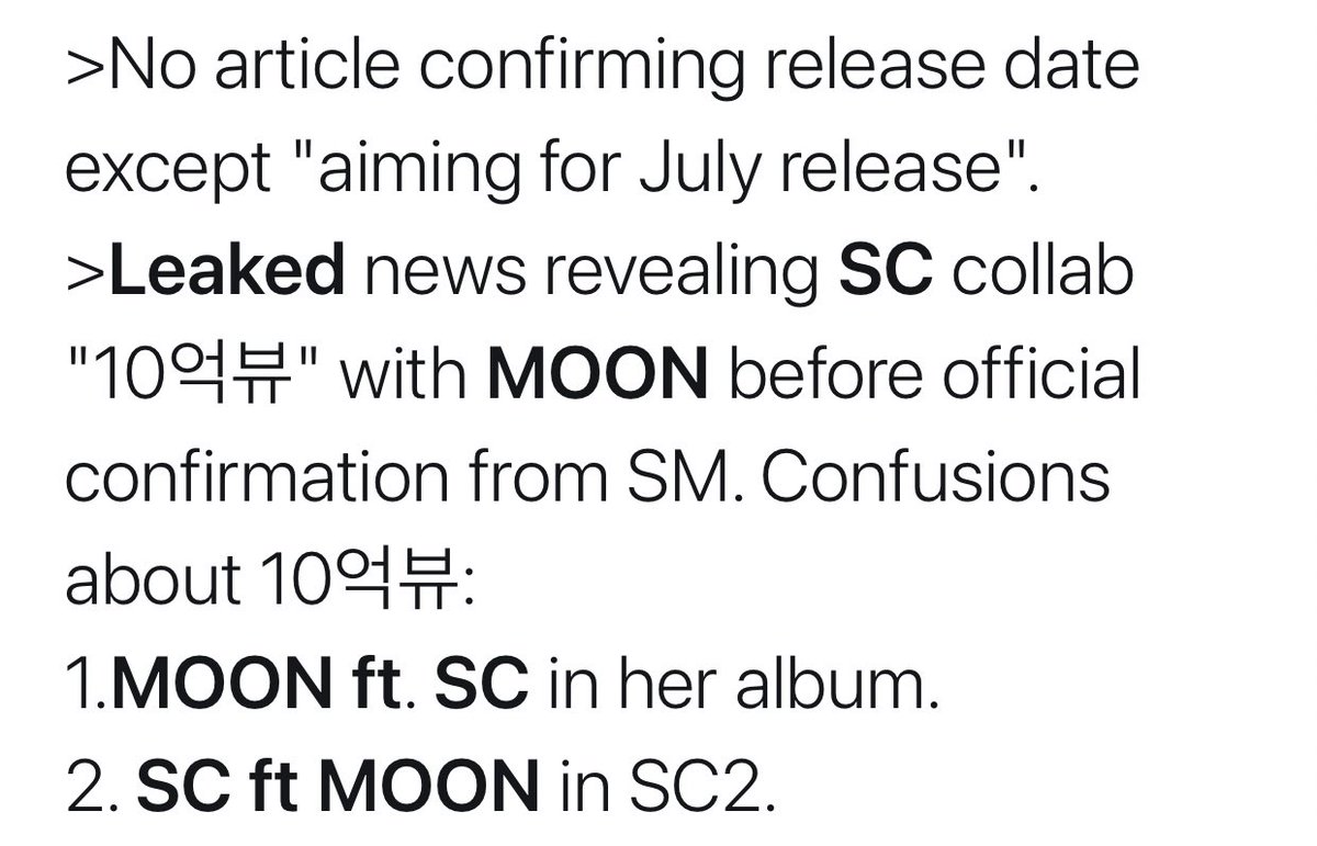 moving on to 1billion views, EXO SC’s 1st full length studio album which was tragically from the very start was messed up, the article regarding their song was somehow leaked and there was a whole fiasco until sm re-released a clear statement regarding the release
