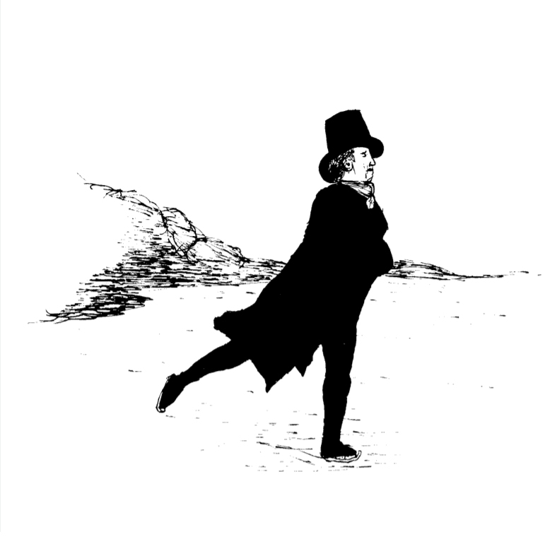 stjarchives's tweet photo. This week's theme #FromTheArchive is #SchoolWinter so we have a sketch of a stylish skater from The Johnian 1980_81 @StJohnsSurrey #ExploreYourArchive https://t.co/hKJVLhyb10