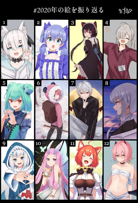 #2020年の絵を振り返る 
1年は恐ろしく早い 