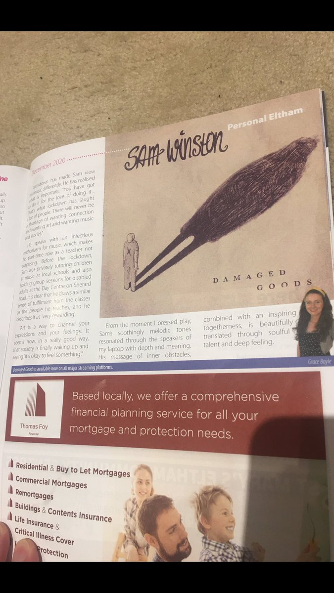 SamWinstonMusic's tweet photo. 🙌 Big shout out to @SEninemag + @GraceBoyle94 for featuring me in the December Edition, discussing my latest single “Damaged Goods” &amp; life as a musician during lockdown. Here’s the link to read online: https://t.co/oLaa2x9AxR
#samwinstonmusic #damagedgoods @Spotify @SpotifyUK https://t.co/cuwuEQVvYR