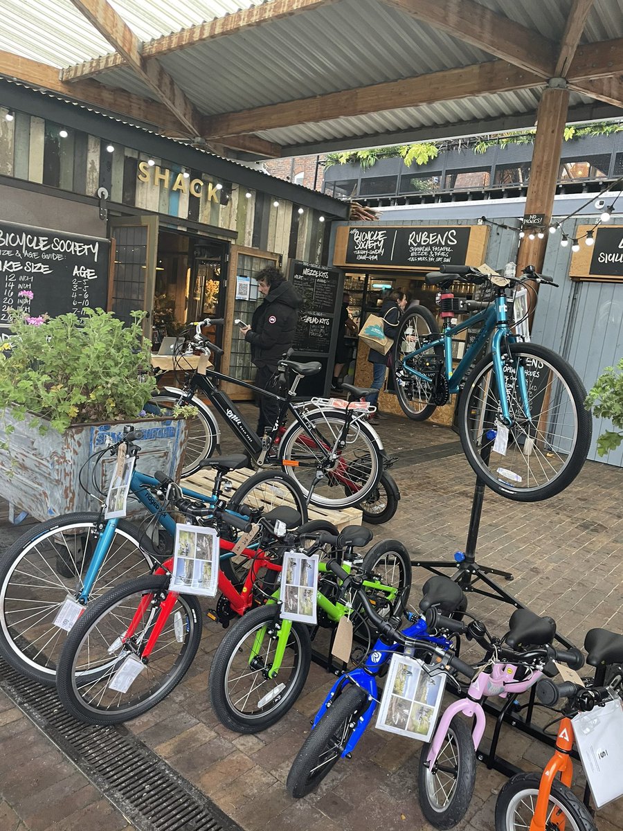 ArchiKit's tweet photo. Some fantastic bikes on offer from @BicycleSociety just around the corner from our office! What a fantastic idea for a pop up! @MarketHouseAlty @ATCP1 @So_Altrincham @AltrinchamBID @altrinchamhq #Altrincham @RIBA @RIBANorthWest #Architect #charteredpractice #RIBA #balancebike https://t.co/YY2830Ifxj