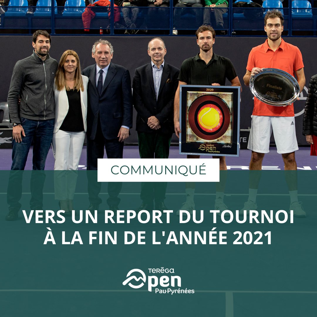 TeregaOpen's tweet photo. ℹ️ 𝐂𝐨𝐦𝐦𝐮𝐧𝐢𝐪𝐮𝐞́ | Initialement prévue du 22 au 28 février 2021, la troisième édition du Teréga Open Pau-Pyrénées devrait avoir lieu dans le courant du dernier trimestre 2021.
#TOPP21 #terega #tennis #villedepau #openpau #ATP #RaceChallengerFrance https://t.co/bAYTaVBAsk
