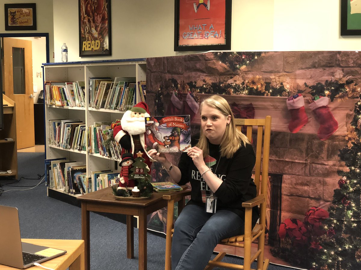 It’s a Holly Jolly Horizon Holiday when <a href="/Becca1stgrade/">Rebecca Wilson, NBCT</a> shares an engaging reading of Santa’s Book of Names! Thank you Mrs. Wilson! <a href="/hrznes/">Horizon Elementary</a> <a href="/madisonschools/">Madison City Schools</a> #horizonrocks