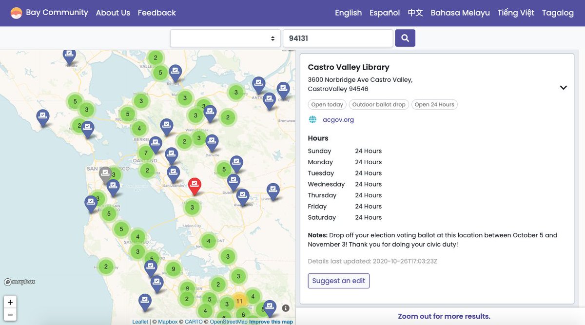 Mapbox's tweet photo. Congrats to our first-place winners of the Elections Mapping Challenge🥇 @SarahLashinsky @unBox2020 @oballinger https://t.co/v7KgAAsOzE #electionmapping https://t.co/XLtXROJBCe