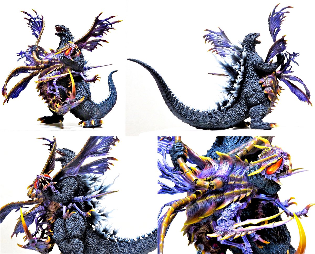 酒井ゆうじ造型工房「ゴジラ×メガギラス ポスターバージョン」完成