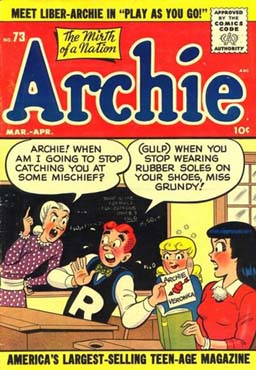 Thanks to Mikes Amazing World of Comics, we can see MLJ joins the Comic Code Authority with comics on sale in January 1955 (Recall that Silver Age comics were often cover dated about 2 months after on sale date).  #comics  #juveniledelinquency