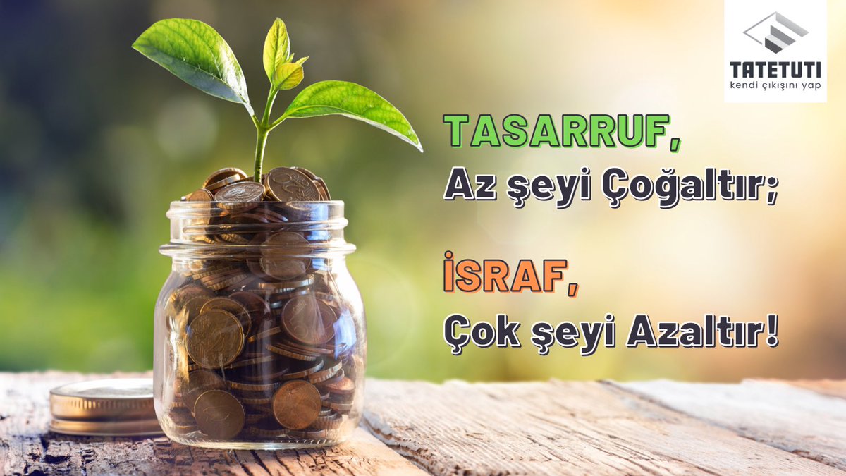 Bilinçli tüketim, ulusal bir görevdir. Birikimin, tasarrufun ve yerli malı kullanımının arttığı “Tutum, Yatırım ve Türk Malları Haftası” kutlu olsun!