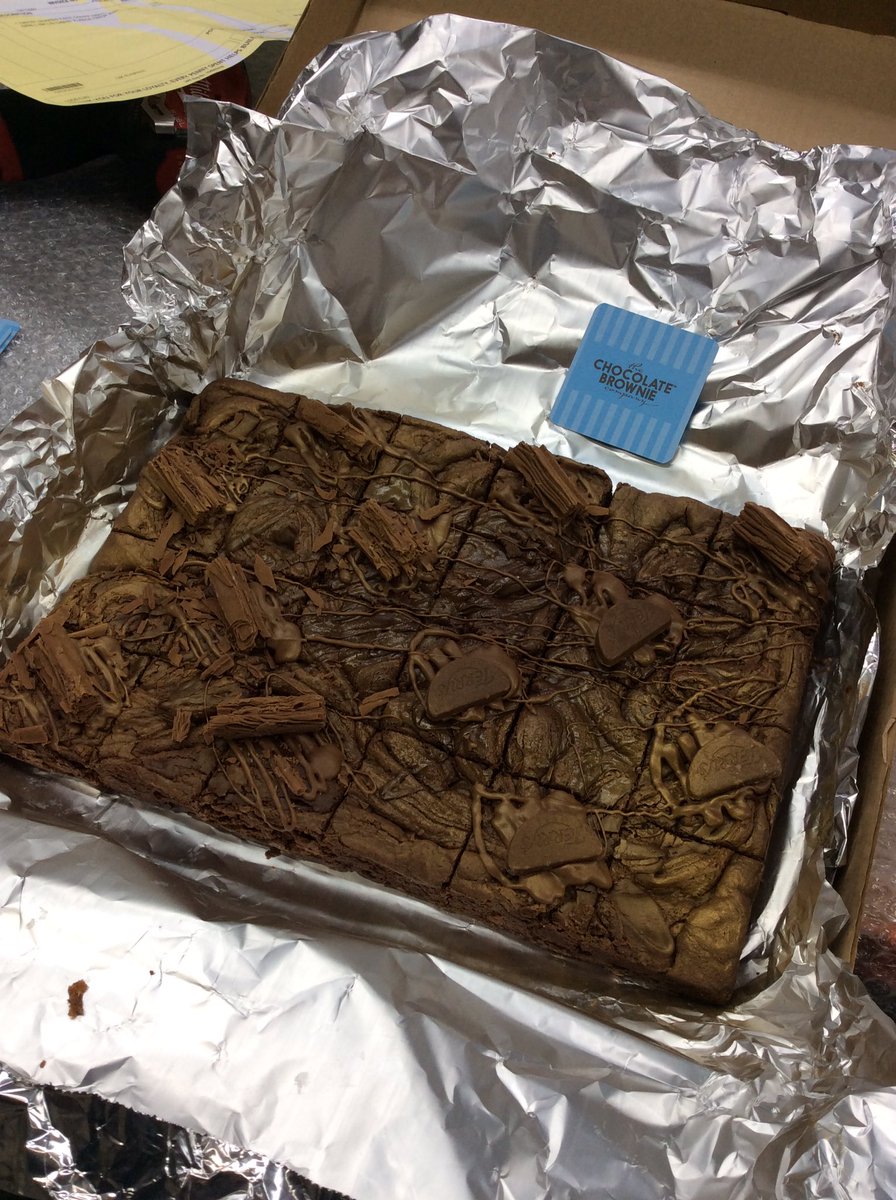 CardiffFrame's tweet image. Big thank you to @chocbrownieco for our festive brownies!