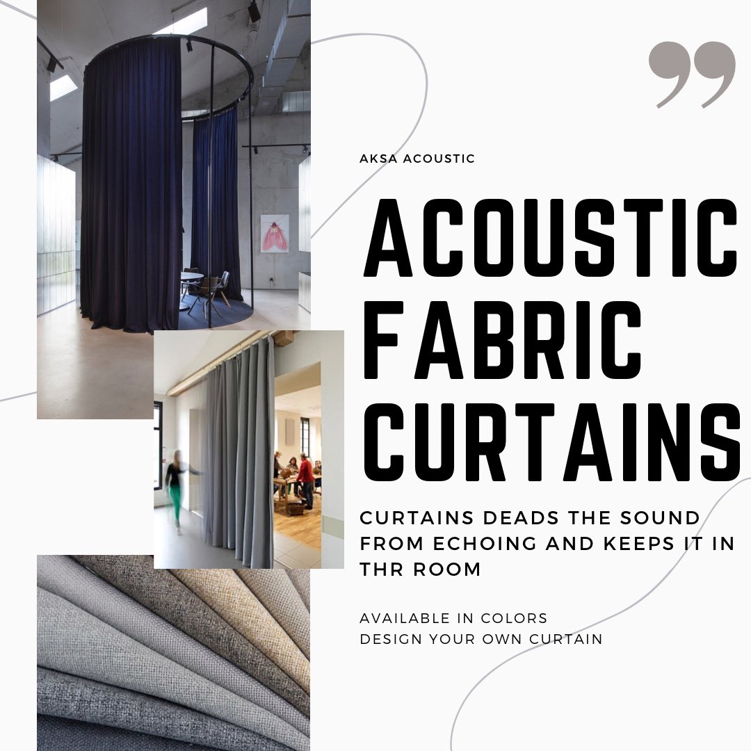 Designed to reduce the noise in your room , office ,foyer - effective against all kinds of traffic and 'city' noise ( order it )

#acousticcurtain 
#curtain
#Curtainideas
#curtainmaking
#soundproof
#Acousticfabric
#fabricdesign
#fabrics
#acousticpanels
#acousticlife
#officedecor