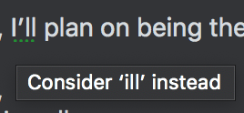 Apparently grammar suggestion thinks that’s one ill plan.