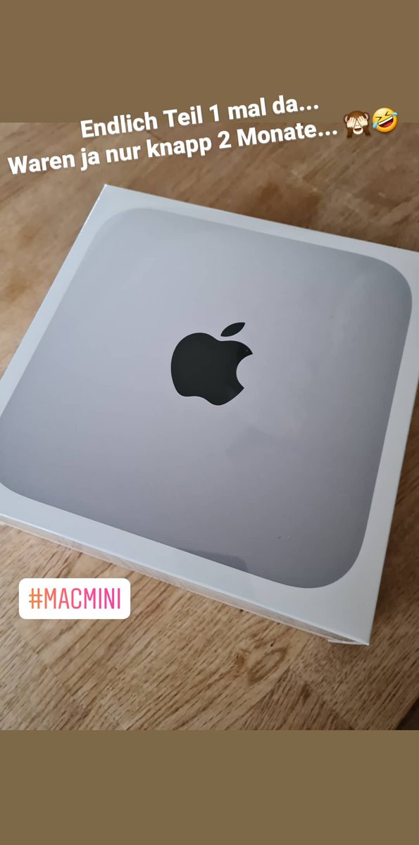 RedbUlrich's tweet photo. Jetzt wart ich nur noch auf den Bildschirm... 👌 #macminim1 https://t.co/I2ET4JqDao