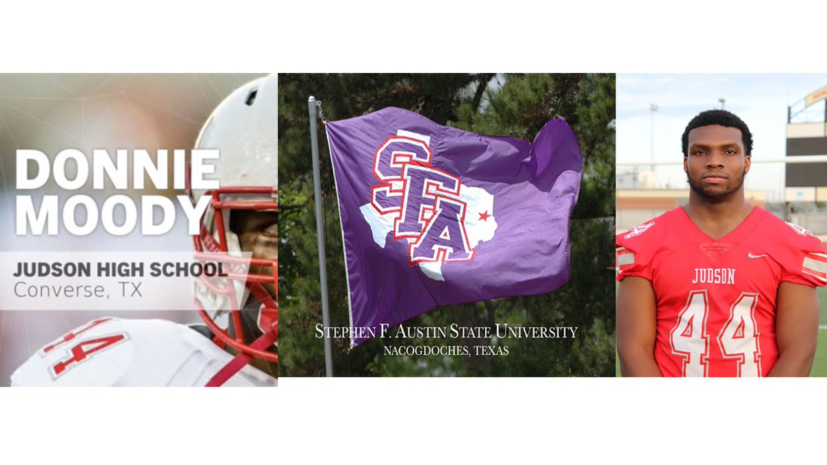 Coach__Call's tweet photo. Congratulations to @Donniemoody44 SFA got a good one. @SFA_Football @CoachNate_Young @JudsonISD @thefuelonline @KSATRJ @DavidFloresKENS @mysahighschools #recruitarocket #StraightLineRecruiting https://t.co/o1uZHSskgj