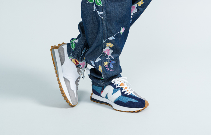 Levis New Balance 327 Denim Navy Blue 