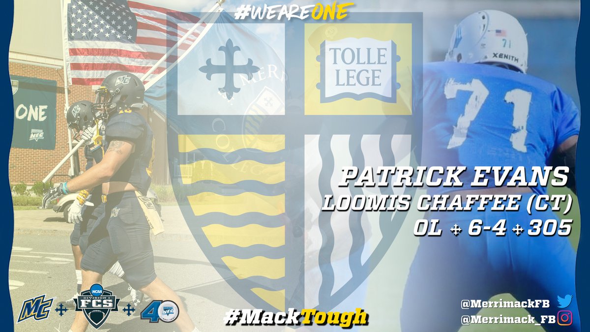 Merrimack_FB's tweet photo. Ultra physical run blocker who is dominate at the point of attack #MACKTOUGH https://t.co/5uoUR6XhET