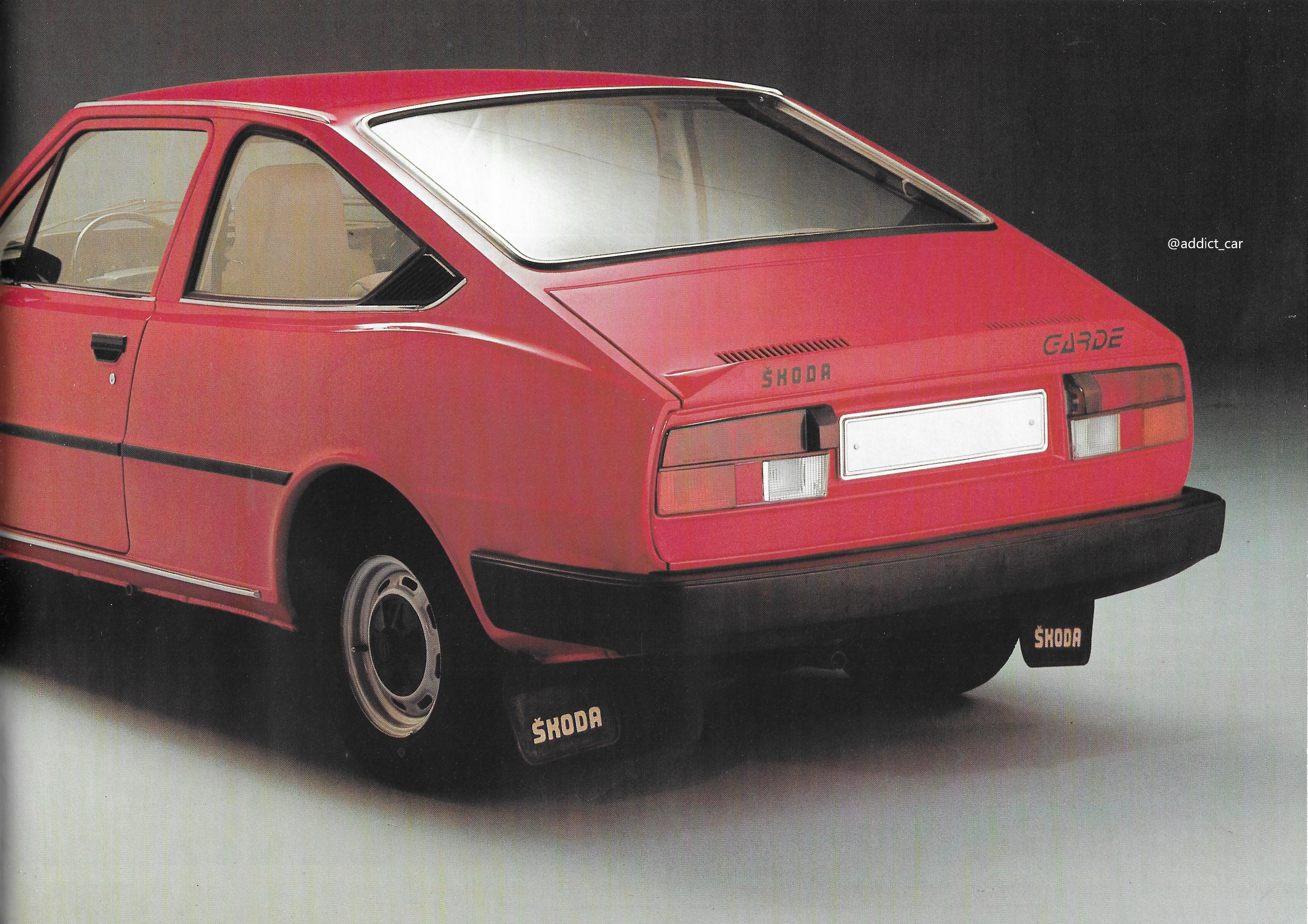 Car Brochure Addict on X: "The Skoda Garde was the original name of the coupé version the company's rear-engined S120/Estelle. First seen in 1981, it was later exported under the Rapid