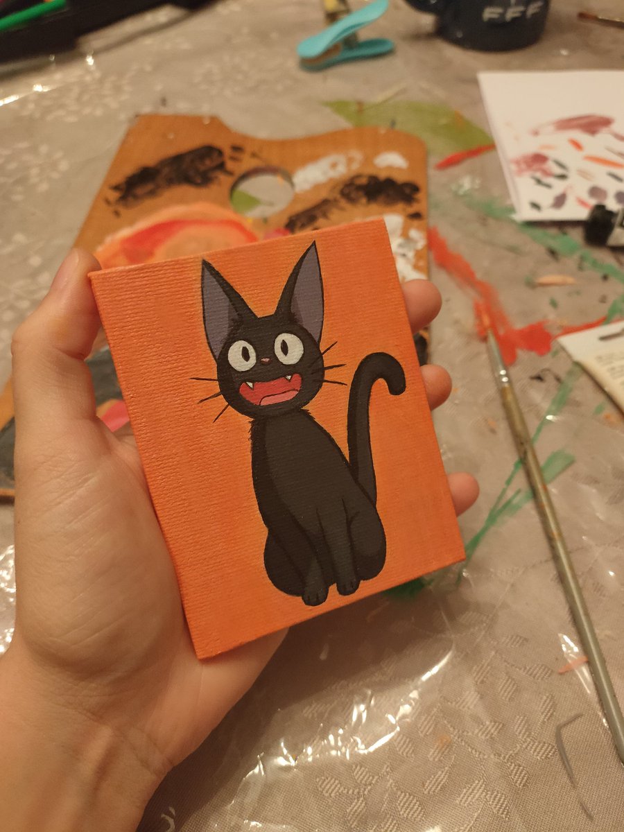 EloShaka's tweet photo. Tadaaam un petit Jiji pour me remettre en jambe 😺🖌️🎨
C'est pas incroyable mais si jamais ça vous intéresse je le fais gagner dans les rt :) https://t.co/UAKx2Vdfiw