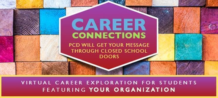 partnershipCD's tweet photo. #Careerexploration is crucial for students to have a successful career. Our popular Career Connections program is now in a virtual format so local students from our consortium schools can safely connect to local #employment opportunities: https://t.co/jP2W49f976 https://t.co/QF0sWTsdLs