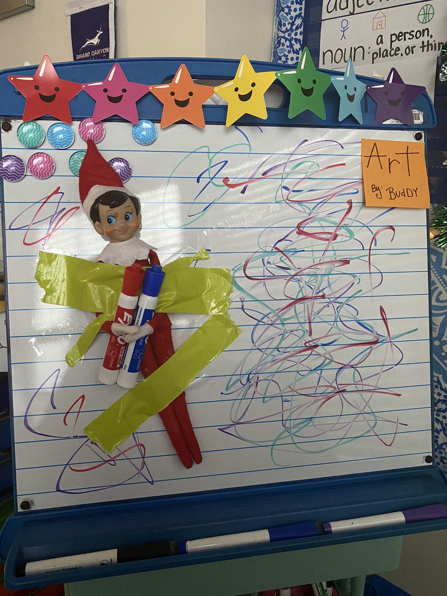 thelittleteach_'s tweet photo. Look what Buddy got in to today! #clasself #elfonashelf https://t.co/9AXegnwvmx