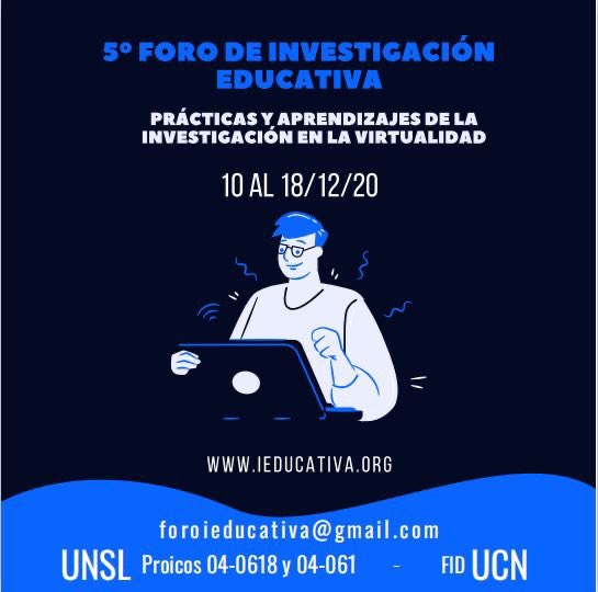 Compartimos invitación al V Foro de Investigación Educativa que organiza la Universidad Nacional de San Luis, Argentina en colaboración con la Coordinación Estratégica <a href="/PI_FID_UCN/">Formación de Profesores UCN</a> 
Ingresa 👉 ieducativa.org

#UCNorte #PedagogíasUCN #investigacióneducativa