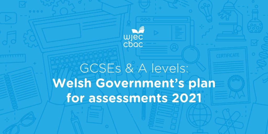 Education Minister Kirsty Williams has today provided further details on how the system put in place to replace exams for GCSEs and AS/A levels in 2021 will work.

Learn more: bit.ly/WJECWGDec16