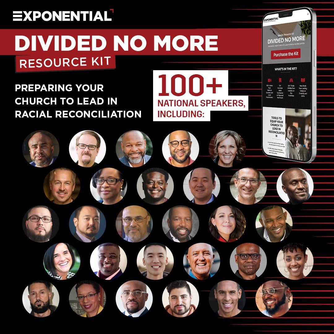 TreyGrant's tweet photo. Exponential’s brand new Divided No More Resource Kit is now available— and I have the honor of being featured in it along with some of my friends from Tribe Collective. 

You can learn more here @churchplanting https://t.co/eYHxjr1pqN