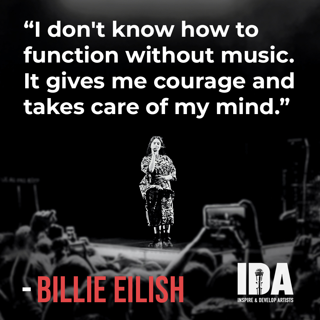 AllAccessIDA's tweet photo. Music will always be the best medicine🎶 

#BillieEilish #quotes #allaccessida https://t.co/sUhe4AlVsd