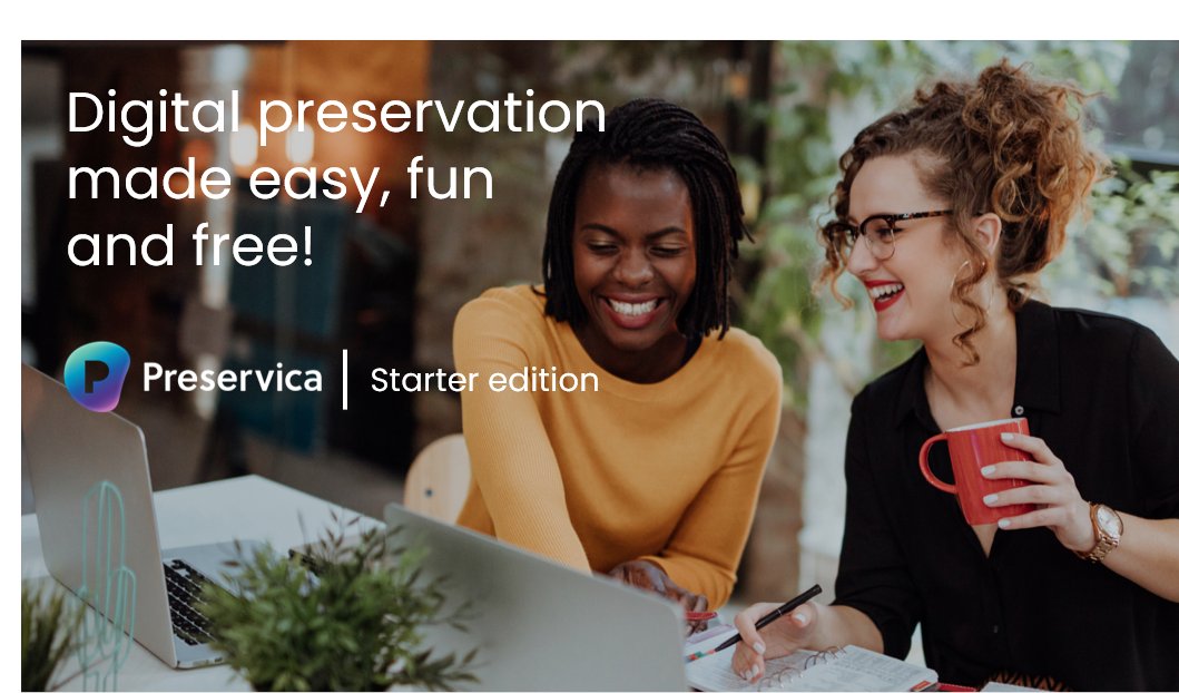 Preservica's tweet photo. The #digipres game has been changed forever. Introducing Preservica Starter: The easy, fast and FREE way to secure your archive. https://t.co/3UaoAYjAvf #StarterIsNow https://t.co/PWIsqcdoOV